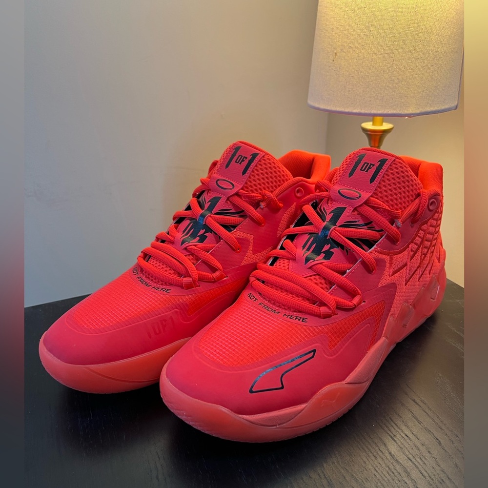 Puma LaMelo Ball MB.01 - Red Blast - Size 15 - Good Condition w/ Original Box